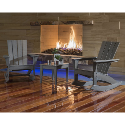 POLYWOOD Quattro 3-Piece Rocker Set