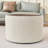 2 Piece Nesting Storage Ottomans (Beige)-290093548