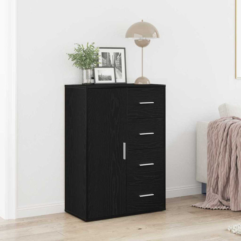 60cm Sideboard, Black Oak