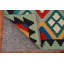 Tapis oriental kilim en laine à tissage plat 6 x 8