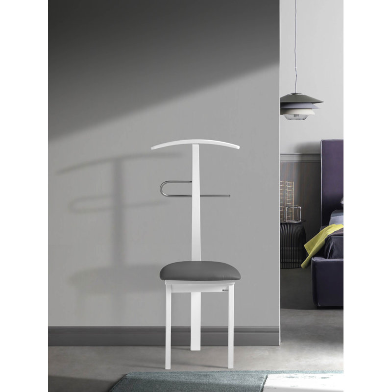 Erich Freestanding Valet Stand, White
