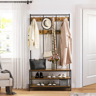 Aarran Freestanding 24 - Hook Coat Rack