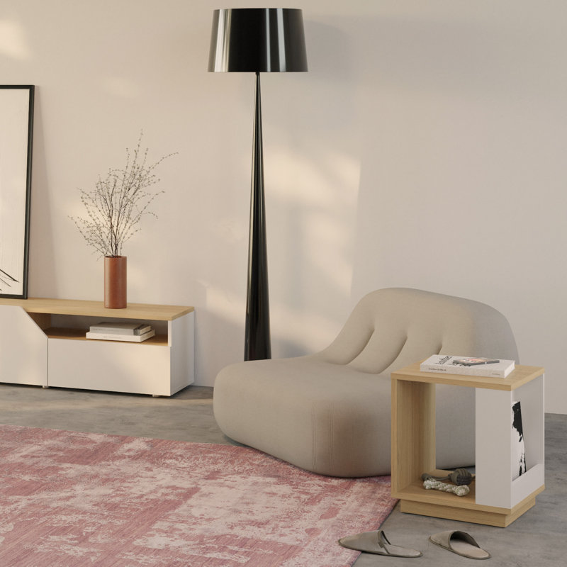 Shaena Floor Shelf End Table