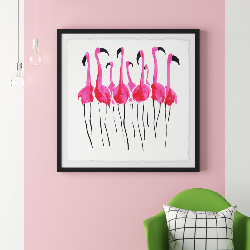 «Flamboyance» par Marmont Hill - impression encadrée sur papier, H 12 po x l 12 po