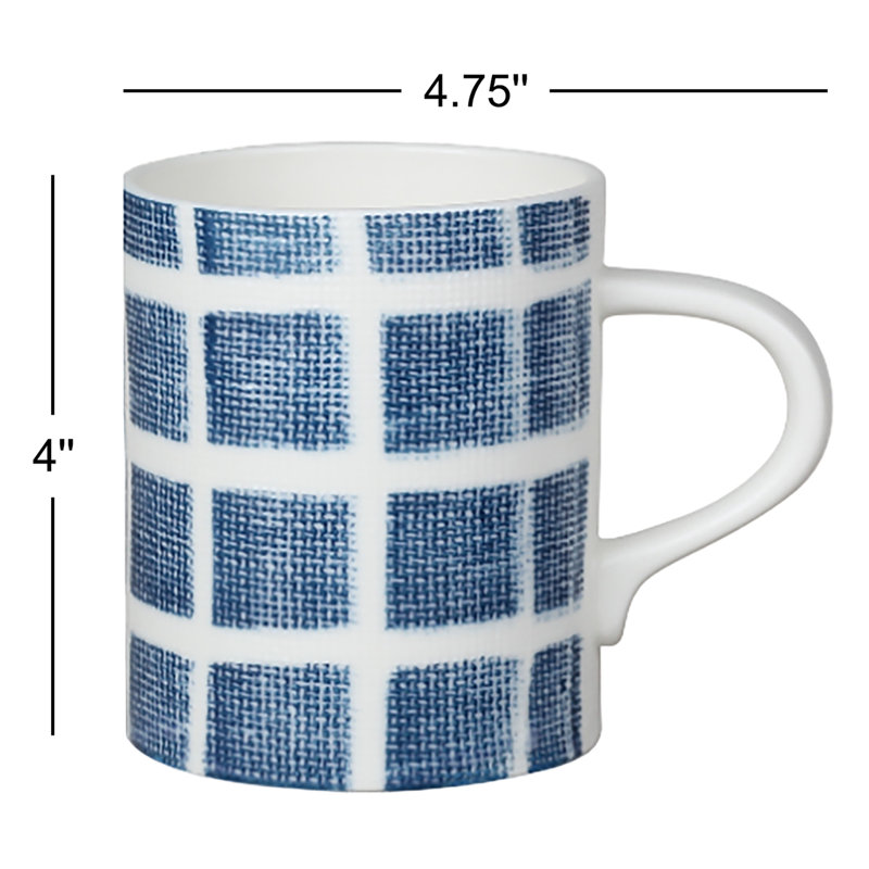 Red Vanilla Canvass 4 Piece Coffee Mug Set