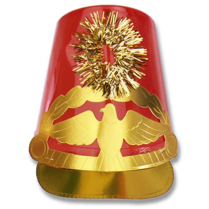 Chapeau de tambour en plastique - paquet de 12