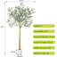 Arbre artificiel 10 pi - Arbre en soie artificiel réaliste avec tronc de bois et fruits, plante artificielle d'intérieur et d'extérieur 10 pi-40459094