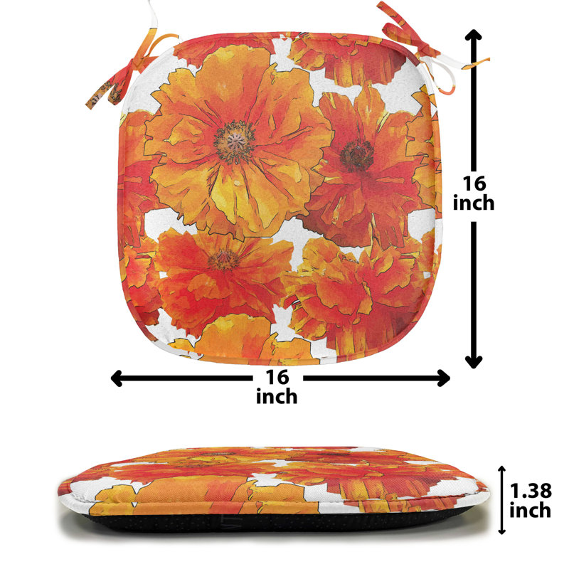 Outdoor 16'' Dining Chair Seat Cushion