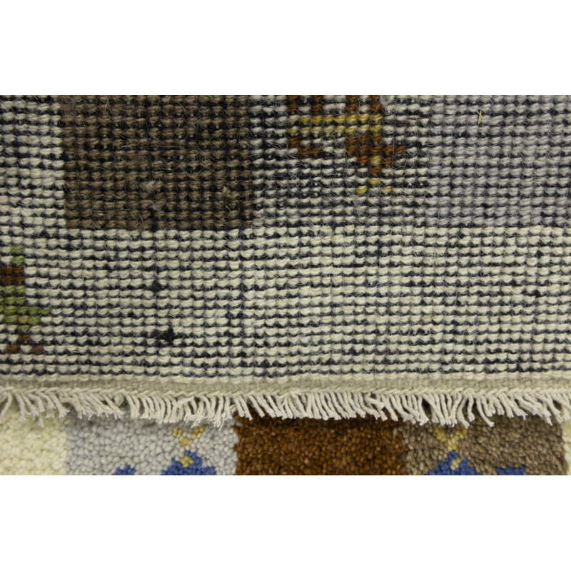 Tapis multicolore tribal 1 x 4 Indo Gabbeh