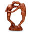 Eka Couple in Love Suar Wood Sculpture