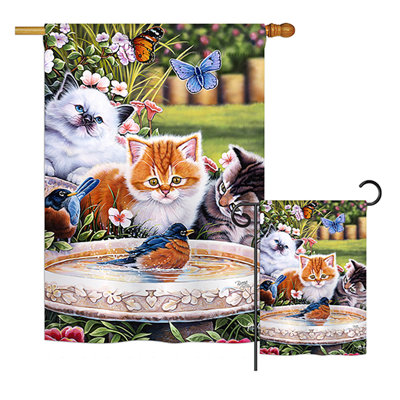 Joie Double Sided 40'' H x 28'' W Polyester Flag Set