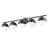 Trombetta 40 inch 5 Light Vanity in Matte Black-904710414