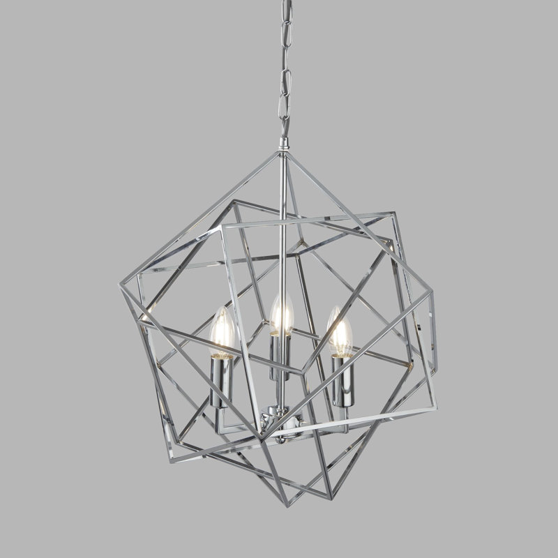 Lesley 3-Light Geometric Chandelier