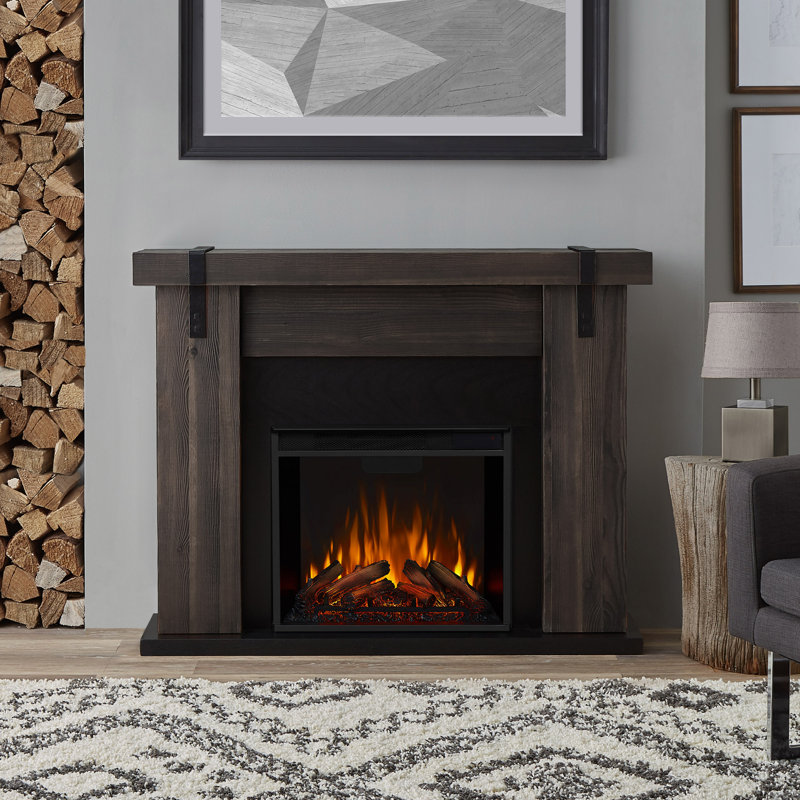Aspen 49" Electric Fireplace by Real Flame, Gray