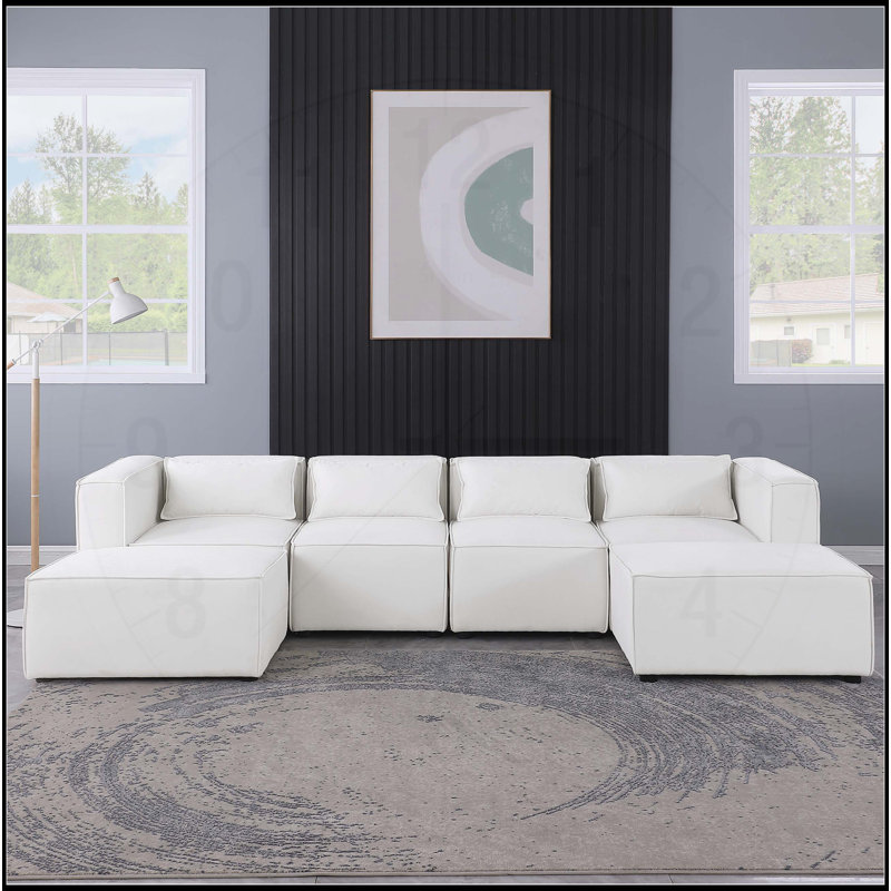 Versatile Knock Down Modular Sofa with Soft Seat and Back