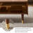 Rectangular solid wood coffee table living room