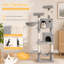 Arbre à chat 69,7 po multi-niveaux, centre d'activité pour chat