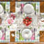Ensemble de 4 napperons de printemps Buffalo