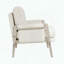 Chaise d'appoint Modern Home, tissu chenille et ressorts ensachés-1057034428