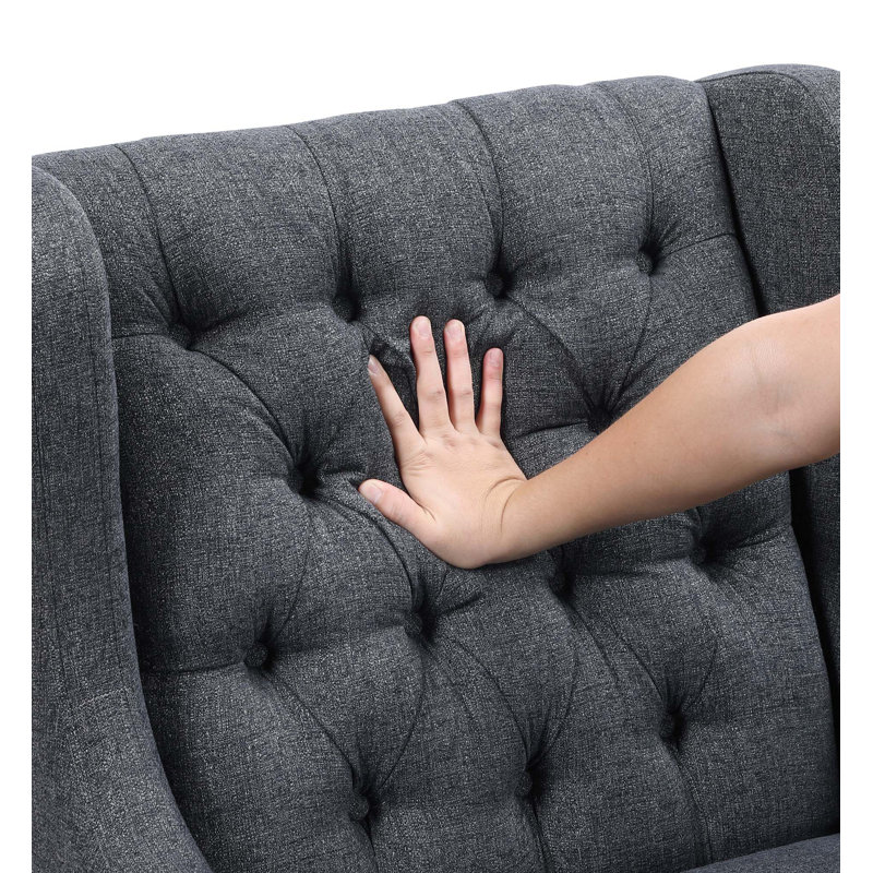 Fauteuil d'appoint 1pc, Gris anthracite