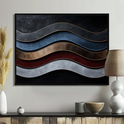 «Winbush Abstract Fractal Whispers Of Dark Color», art mural abstrait sur toile