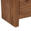 Table de chevet 2 tiroirs en bois massif brun Kanwal