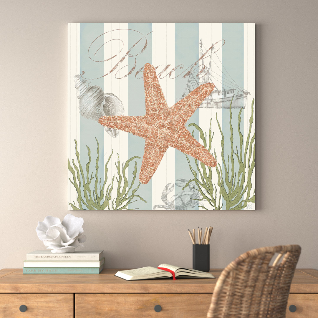 " Seashells By The Seashore I " by Jade Reynolds Beachcrest Home™