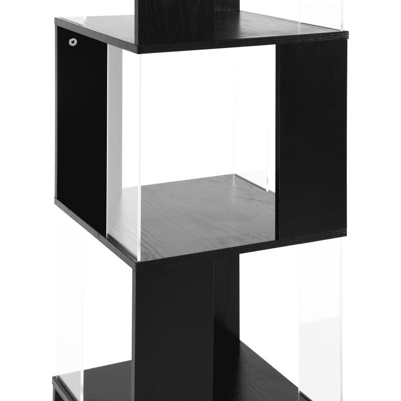 Bibliothèque créative pour l'intérieur Creative, (5 Shelves) 62.3"H x 13.4" W x 13.4" D, Noir