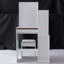 29.2" Small Space Left Bedside Cabinet Vanity Table + Cushioned Stool-1135991995