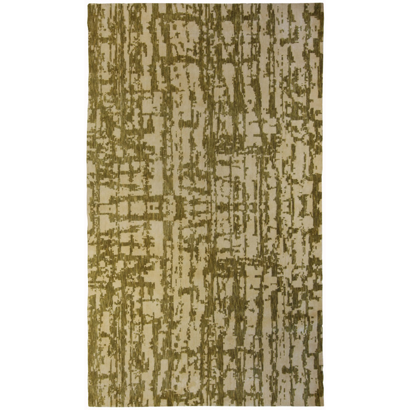 Modern One-of-a-Kind Rectangle 5'10" X 9'9" Hand Knotted Area Rug