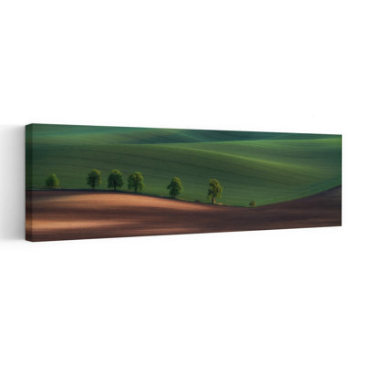 Green Rolling Hills Peaceful Serene Tranquil Landscape Nature Wall Art