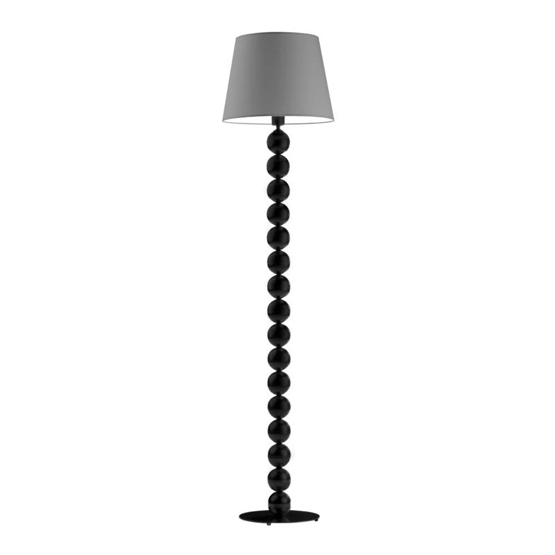 Ayanami 166cm Traditional Floor Lamp, Grey, Black