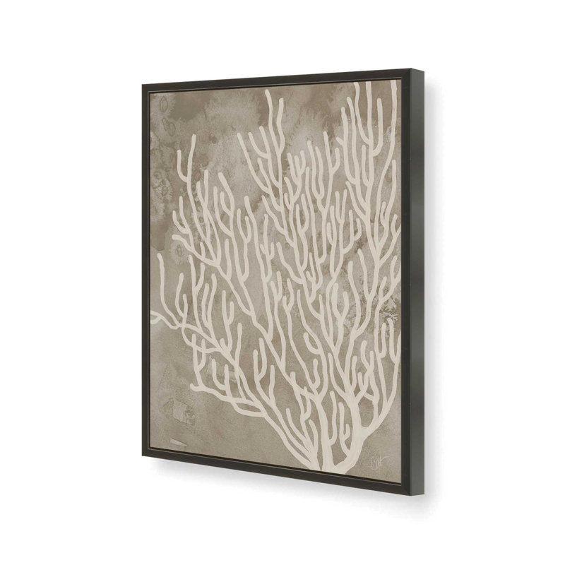 «Beneath the Waves I» par Cat Thurman Designs, reproduction d'art, L 18 po x H 24 po, Noir, Impression encadrée