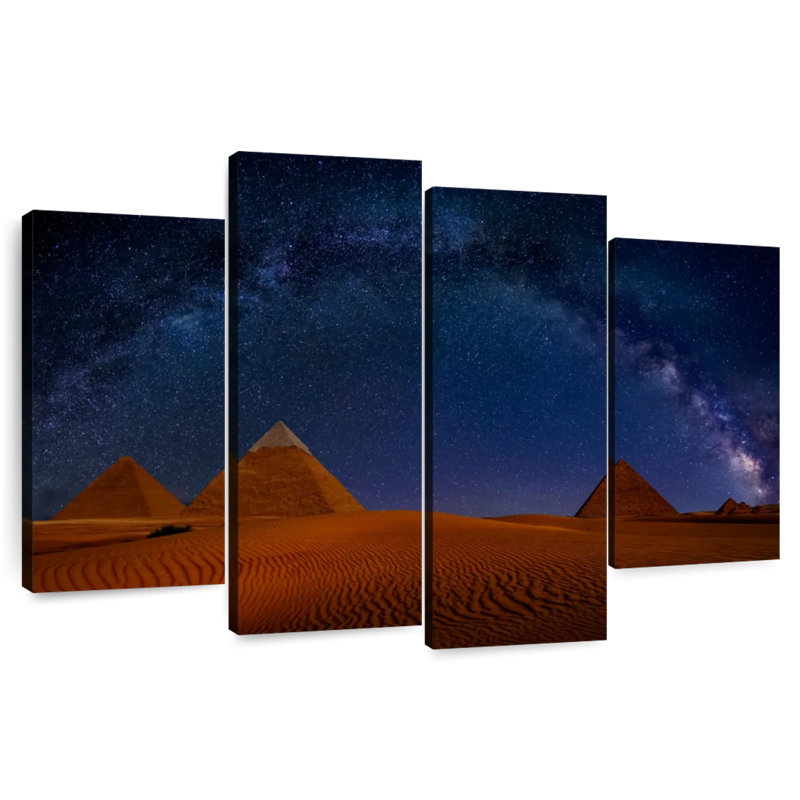Adella Starry Sky Over Giza Pyramids, 27" H x 43" W
