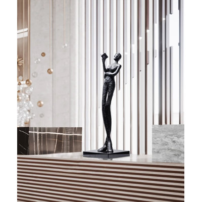 Fibreglass Abstract Figure Floor Sculpture