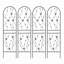 Barrière de jardin, treillis de jardin en métal 71 po x 19,7 po à treillis antirouille pour plantes grimpantes