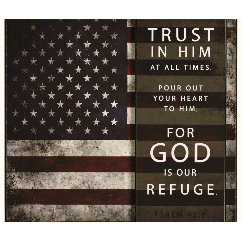 Stacked Wall Plaque Trust In Him 10x10