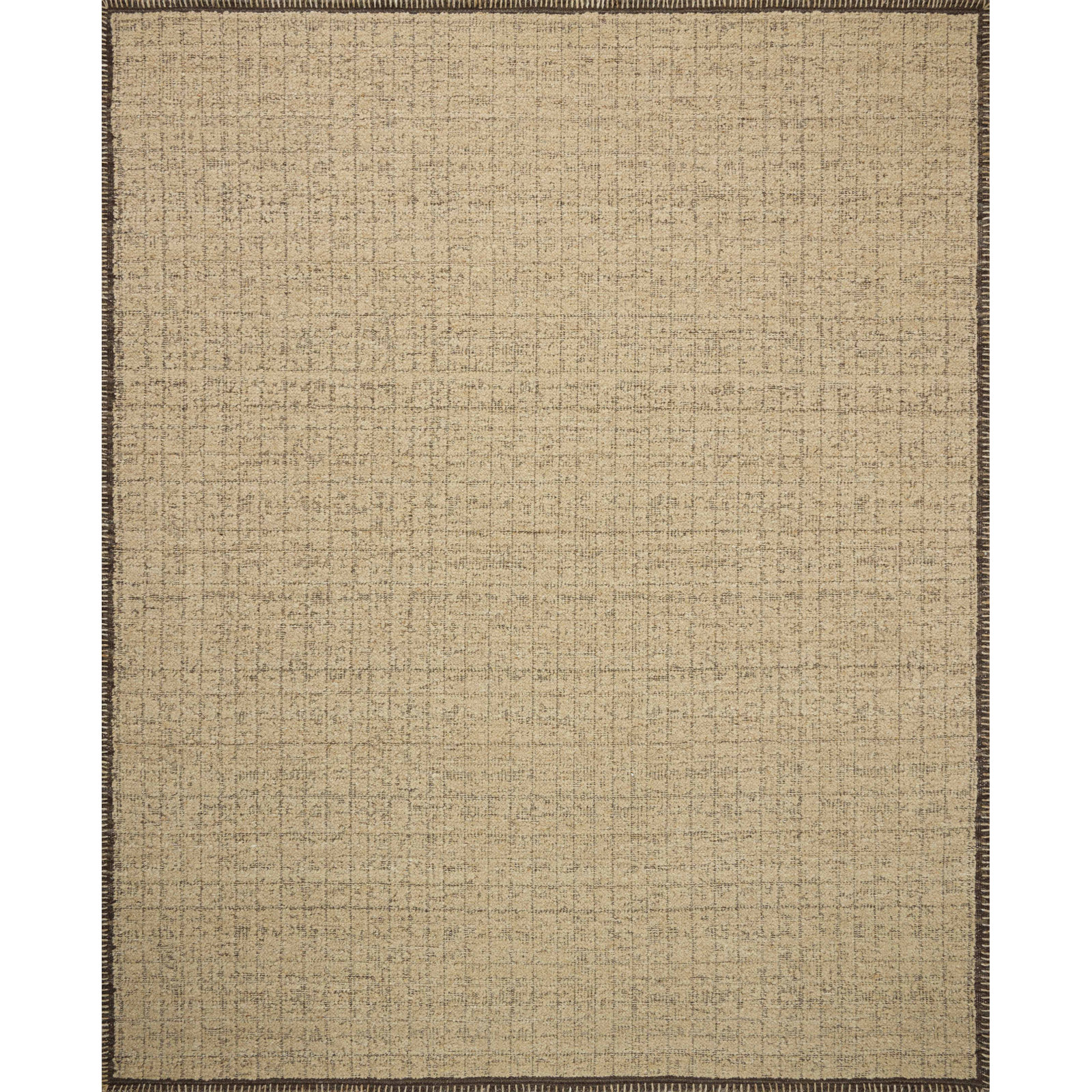 Amber Lewis x Loloi Bowie Sand Coffee Geometric Rug, Rectangle 7'9" x 9'9"