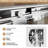 Aluminum Frame 54" Wide And 72" High Double Sliding Shower Door With Clear Tempered Glass, - Proof Film, Corrosion Handles, Waterproof For Bathroom Use W X H 1/4" Reversible Installation, Waterproof,-121166409