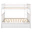 Full Over Full Bunk Bed With Drawers, Convertible Beds, White