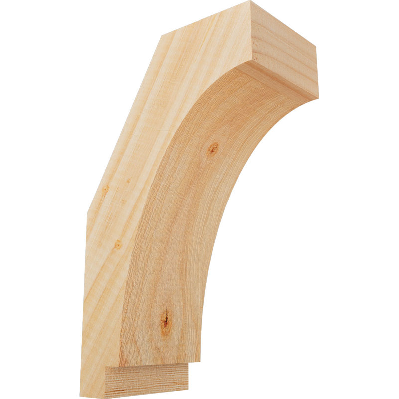 Attelle impériale du genou, Sapin de Douglas, Lisse, H 10 po x l 3,5 po x P 6 po