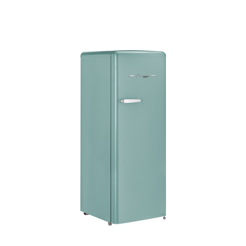 Réfrigérateur à porte simple avec congélateur Energy Star 21,6 po Classic, Brume océan turquoise