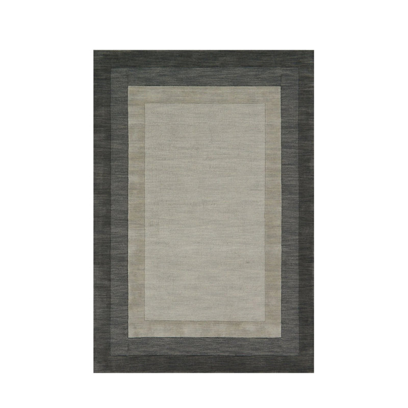 Tapis intérieur / extérieur gris en polypropylène tissé à la machine Nafi, Rectangle 5 pi 1 po x 7 pi 7 po