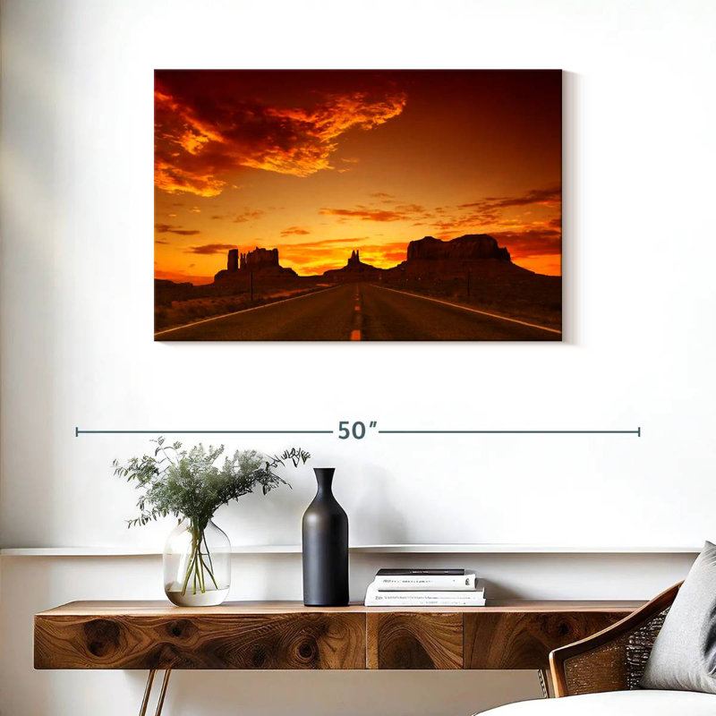 Mehar Road Sunset, 24" H x 36" W