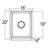 Prep 1600 Series 16-Inch Stainless Steel Undermount Single Bowl Sink