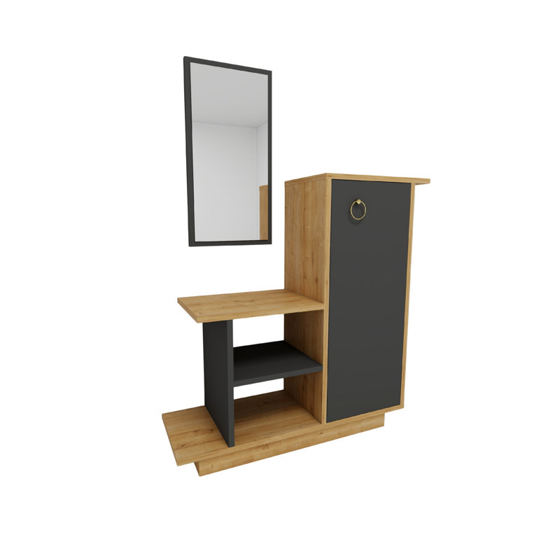 Dresuar With Cabinet, Shelves And Mirror Albero