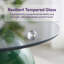 Table basse ronde en verre trempé pour le salon, utilisation polyvalente-1350946611