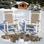 Premium HDPE & Wicker Rocking Chair - High-Back Ergonomic Design with 380LB Capacity