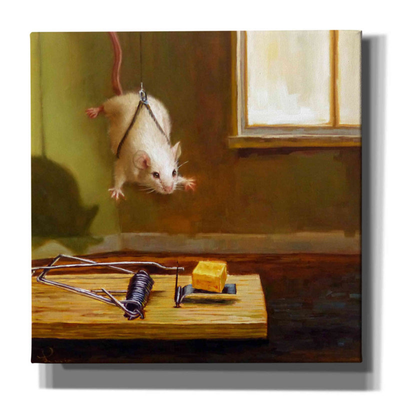 Mission impossible par Lucia Heffernan - reproduction sur toile tendue, H 12 po x l 12 po x P 0,75 po
