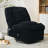 360 Swivel Rocker Glider Recliner, Corduroy, Black-954855136